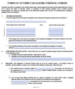 Free Printable Power Of Attorney Forms Pdf Templates