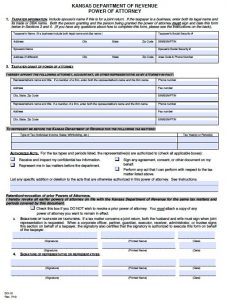 Free Kansas Power Of Attorney Forms | PDF Templates