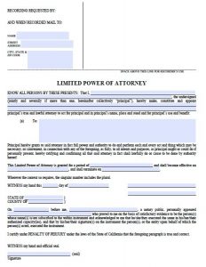 Free California Power Of Attorney Forms | PDF Templates