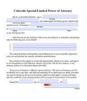 Free Colorado Power Of Attorney Forms | PDF Templates Free Colorado Power Of Attorney Forms | PDF Templates