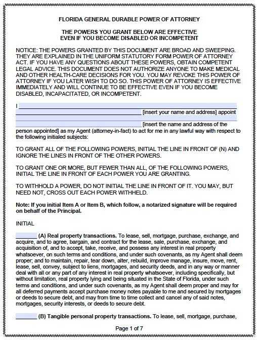 What are POA forms?