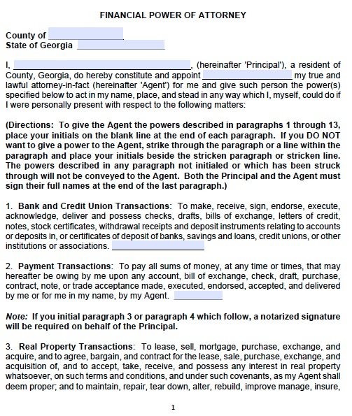 Free Durable Power of Attorney Form Adobe PDF