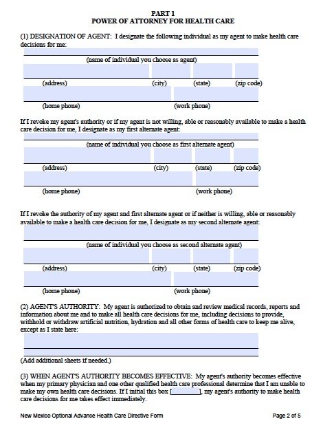 New Mexico Advance Directive