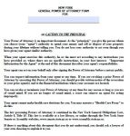 Free New York Power Of Attorney Forms | PDF Templates