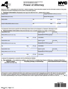 Free New York Power Of Attorney Forms | PDF Templates