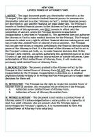 Free New York Power Of Attorney Forms | PDF Templates