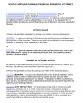 Free South Carolina Power Of Attorney Forms | PDF Templates