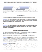 Free South Carolina Power Of Attorney Forms | PDF Templates