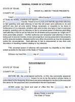 how to sign as power of attorney texas