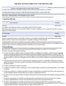 Free Virginia Power Of Attorney Forms | PDF Templates