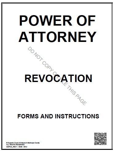 Arizona POA Revocation Form