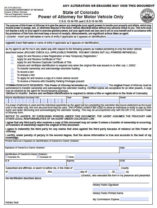 free-vehicle-power-of-attorney-form-colorado-pdf-template