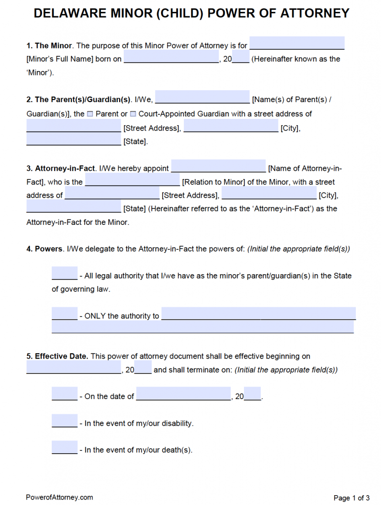 free-delaware-power-of-attorney-forms-pdf-templates