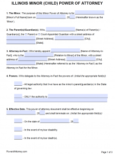 Free Illinois Power Of Attorney Forms | PDF Templates