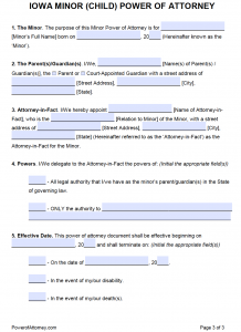 Free Iowa Power Of Attorney Forms | PDF Templates