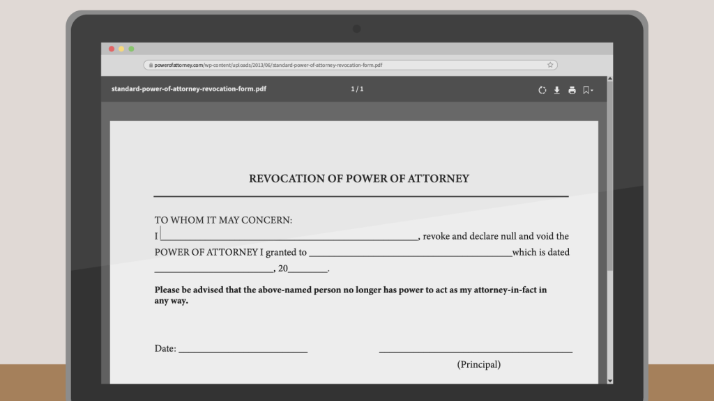 Simple power of attorney form pdf