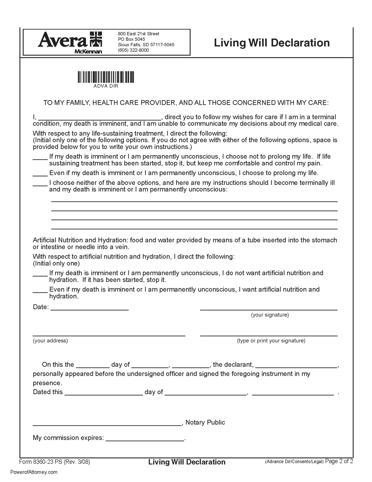 Free South Dakota Power Of Attorney Forms | PDF Templates